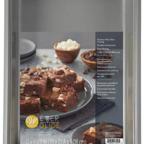 NEW Wilton Ever-Glide Oblong Pan 13x9x2 - Picture 2 of 8